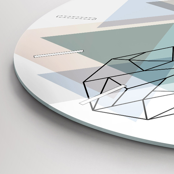 hodiny na skle Sobi skandinávský styl