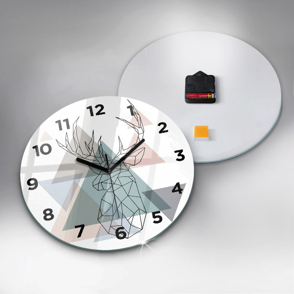 hodiny na skle Sobi skandinávský styl