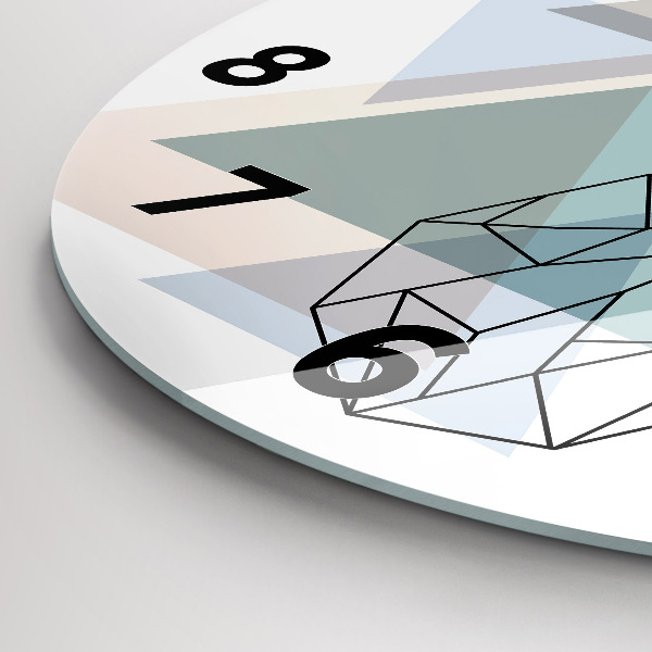 hodiny na skle Sobi skandinávský styl