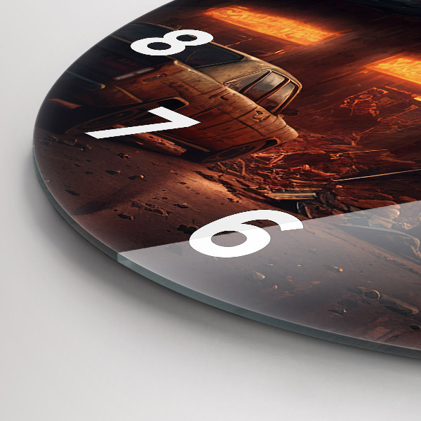 hodiny na skle Apokalyptická budova