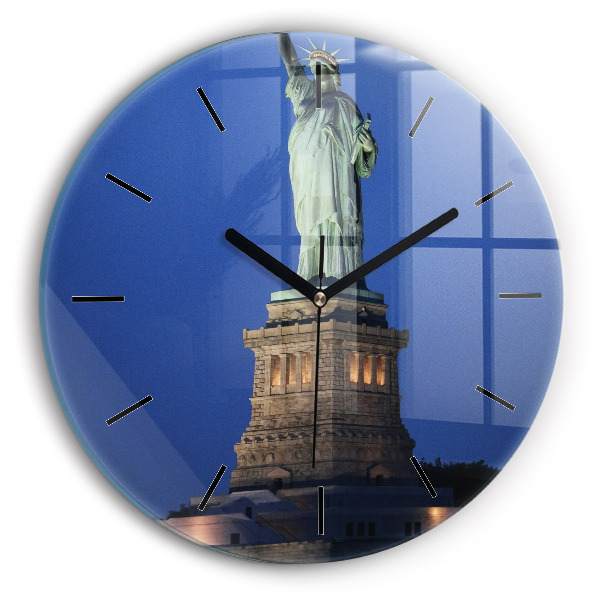 hodiny na skle Socha Svobody v New Yorku