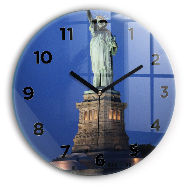 hodiny na skle Socha Svobody v New Yorku