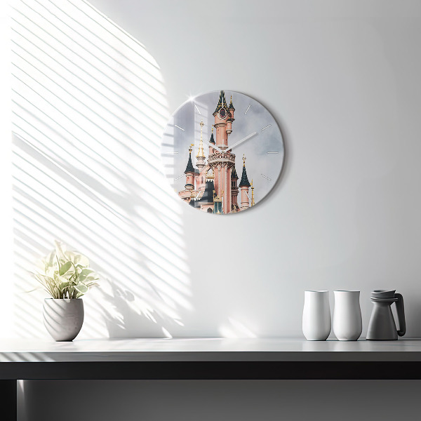 hodiny na skle Zámek Disneyland v Paříži