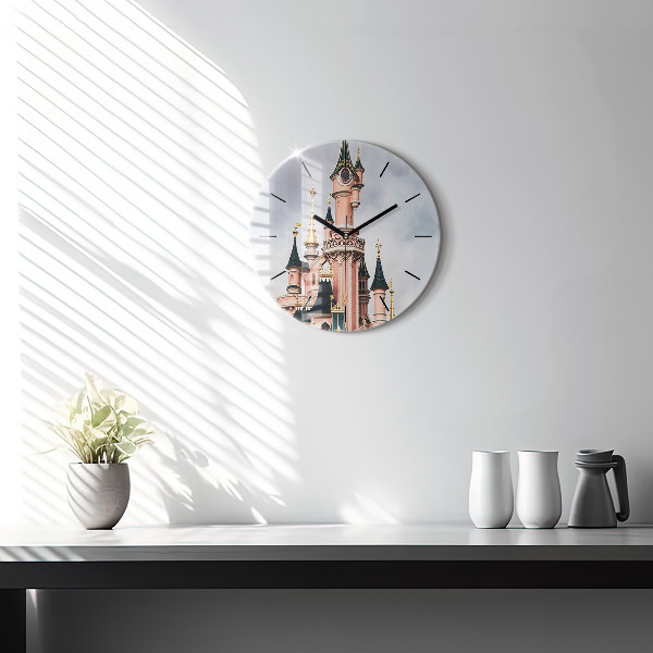hodiny na skle Zámek Disneyland v Paříži