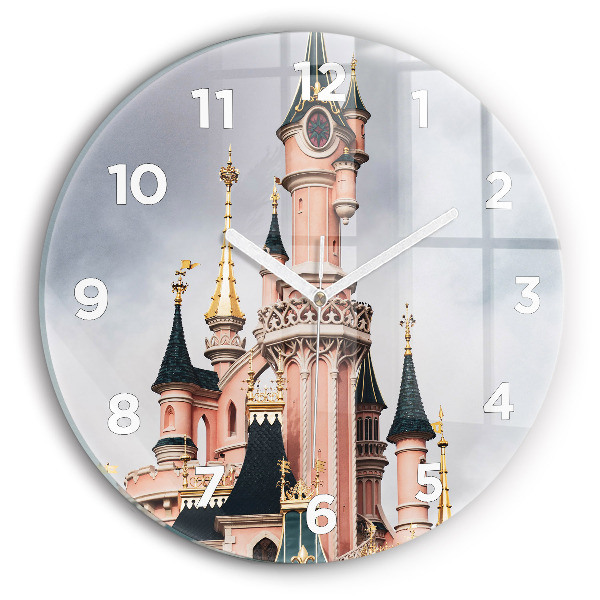hodiny na skle Zámek Disneyland v Paříži