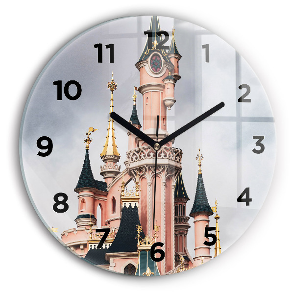 hodiny na skle Zámek Disneyland v Paříži