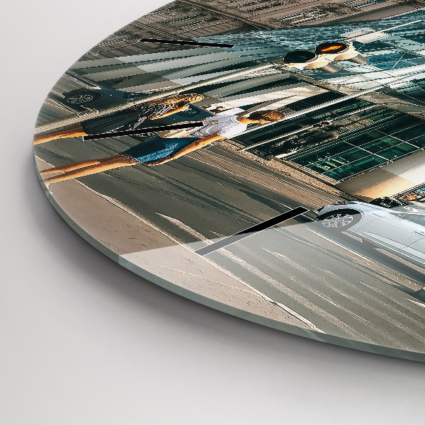 hodiny na skle Tančící dům Praha