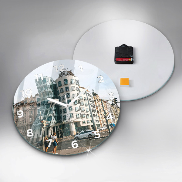 hodiny na skle Tančící dům Praha