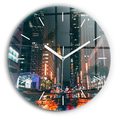 hodiny na skle Hotel v Houstonu