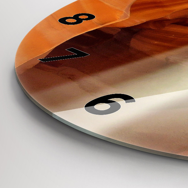 hodiny na skle Pouštní kaňon