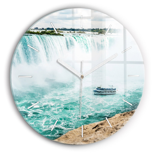 hodiny na skle Loď a Niagara