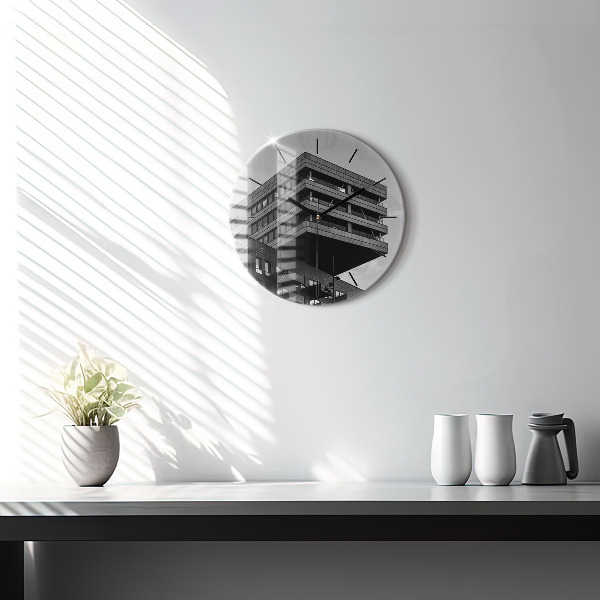 hodiny na skle Architektura v Amsterdamu