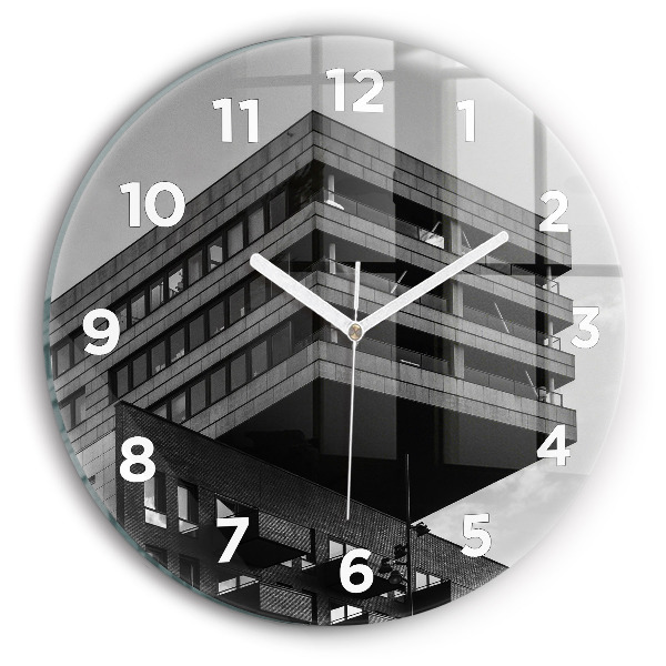 hodiny na skle Architektura v Amsterdamu