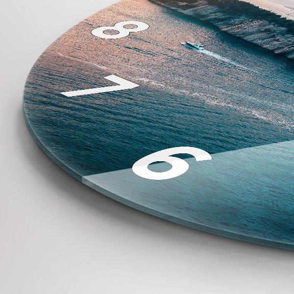 hodiny na skle Ostrov v Chorvatsku