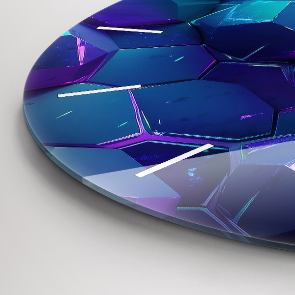 hodiny na skle Geometrické tvary