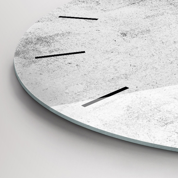 hodiny na skle Betonová zeď