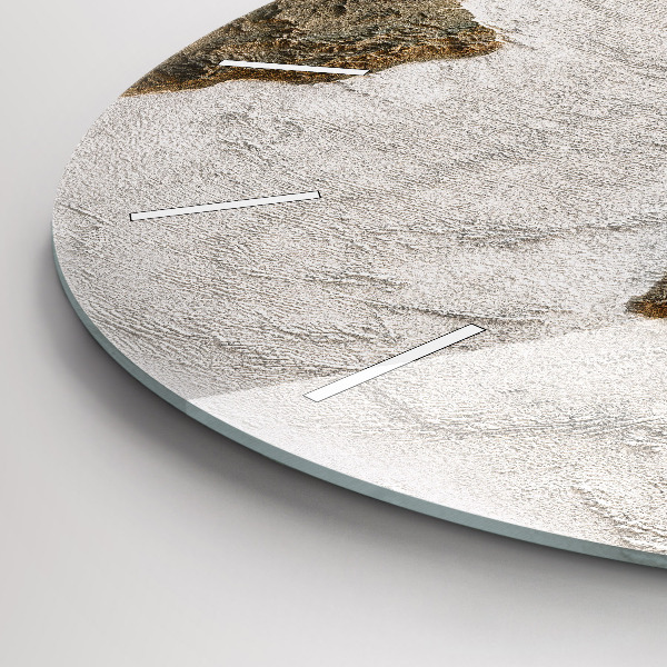 hodiny na skle Stará mapa světa