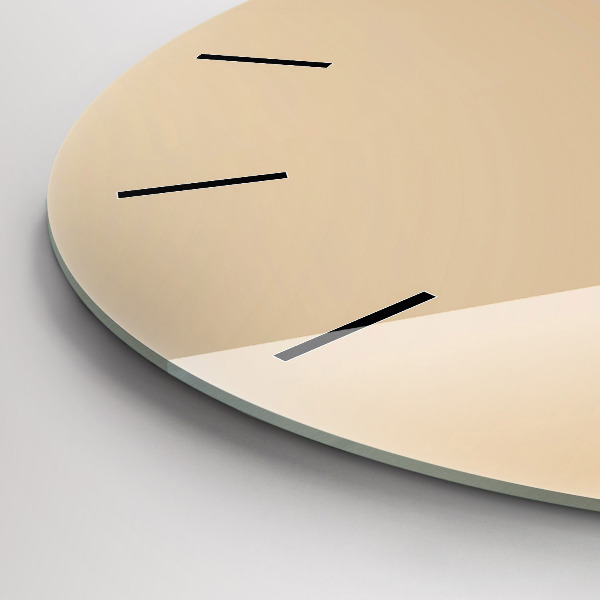 Kulaté skleněné hodiny s fotkou Abstraktní světlo