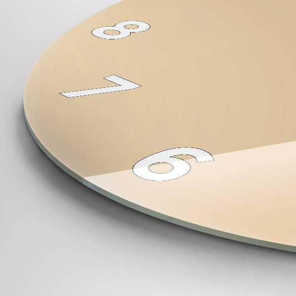 Kulaté skleněné hodiny s fotkou Abstraktní světlo