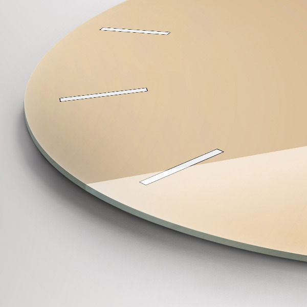 Kulaté skleněné hodiny s fotkou Abstraktní světlo