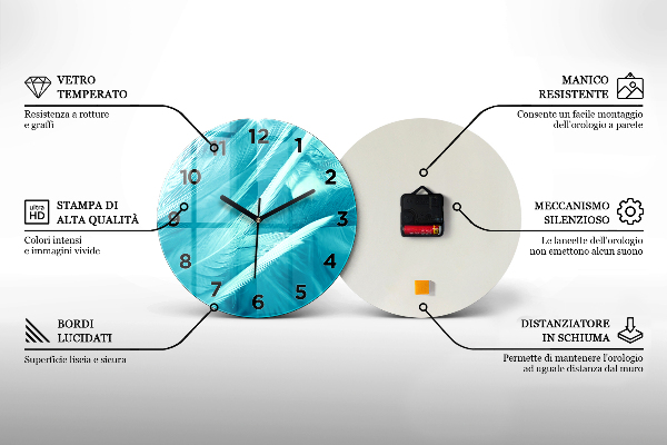 Kulaté skleněné hodiny s fotkou Strom a kořeny