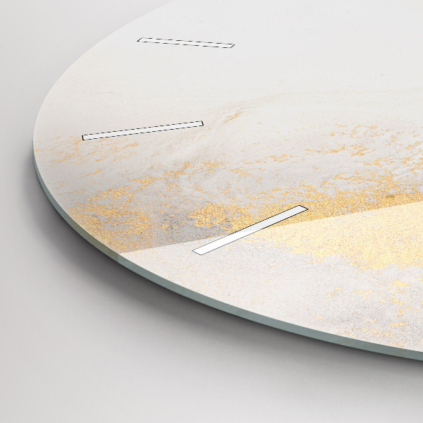 hodiny na skle Umělecký mramor