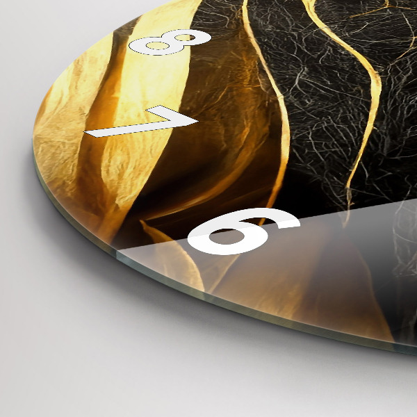 hodiny na skle Elegantní abstrakce