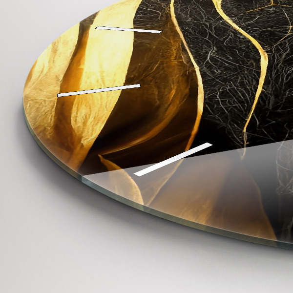 hodiny na skle Elegantní abstrakce