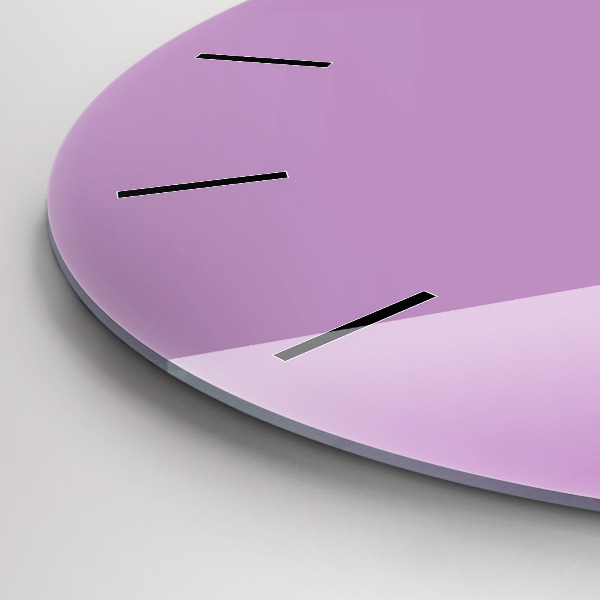 hodiny na skle Lilac