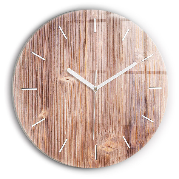 Kulaté skleněné hodiny s fotkou Paprika