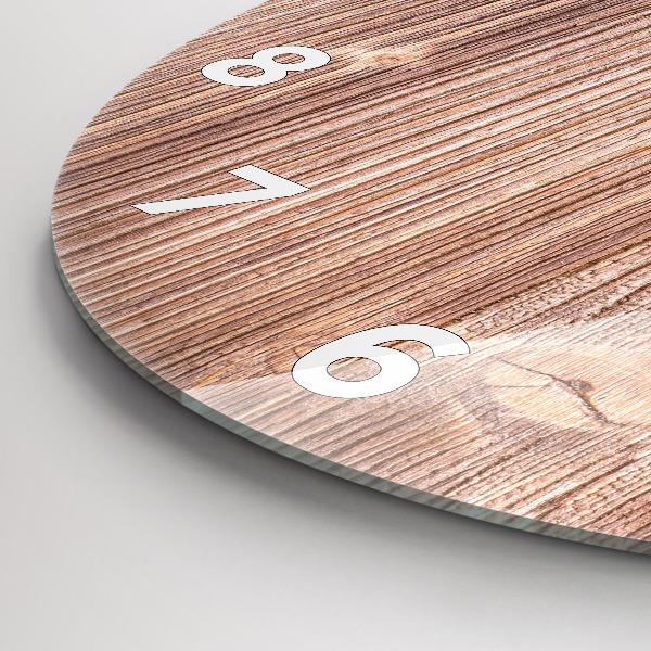 Kulaté skleněné hodiny s fotkou Paprika