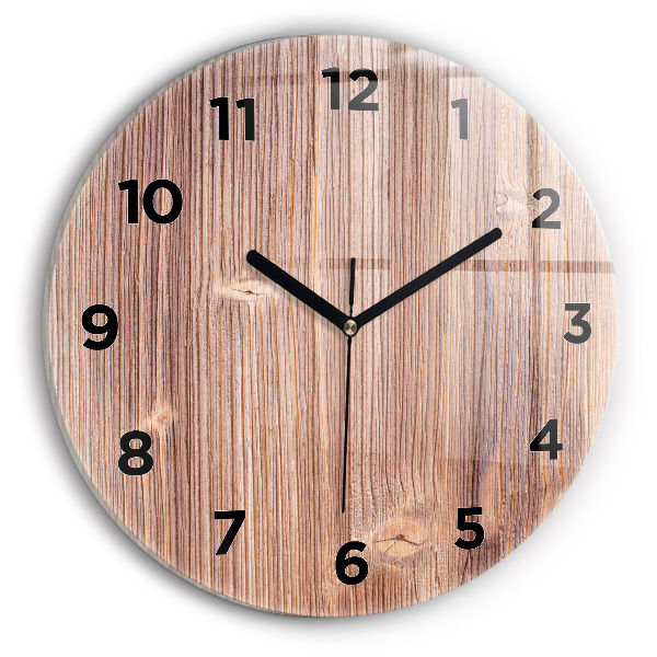 Kulaté skleněné hodiny s fotkou Paprika