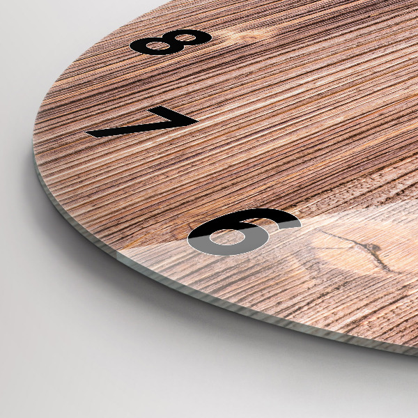 Kulaté skleněné hodiny s fotkou Paprika