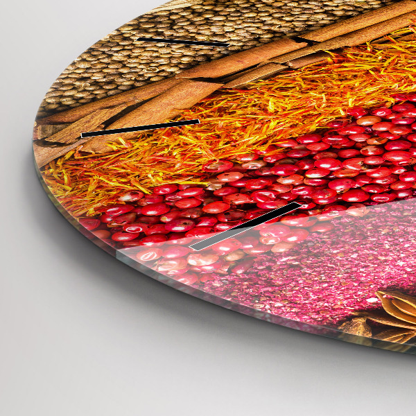 hodiny na skle Řady koření