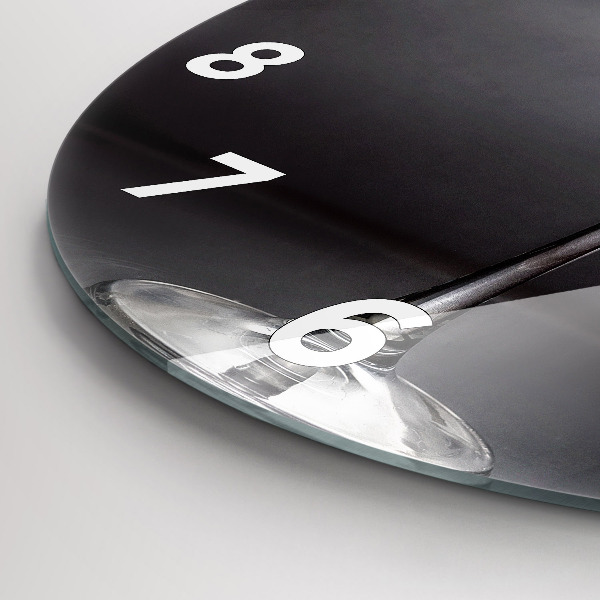 hodiny na skle Sklenice na víno