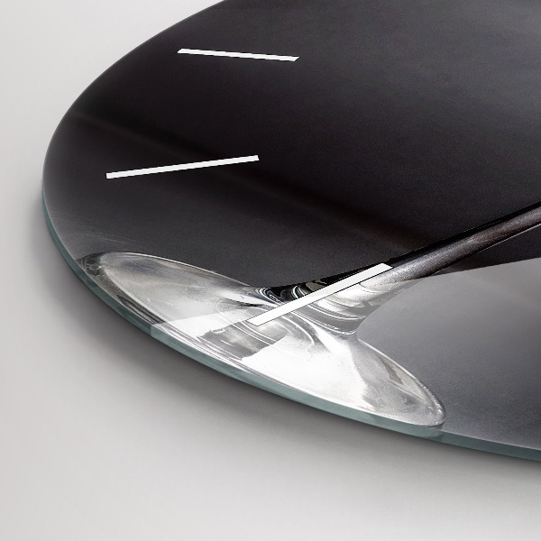 hodiny na skle Sklenice na víno