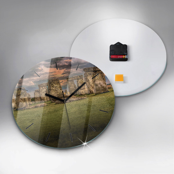 hodiny na skle Stonehenge Nimbostratus