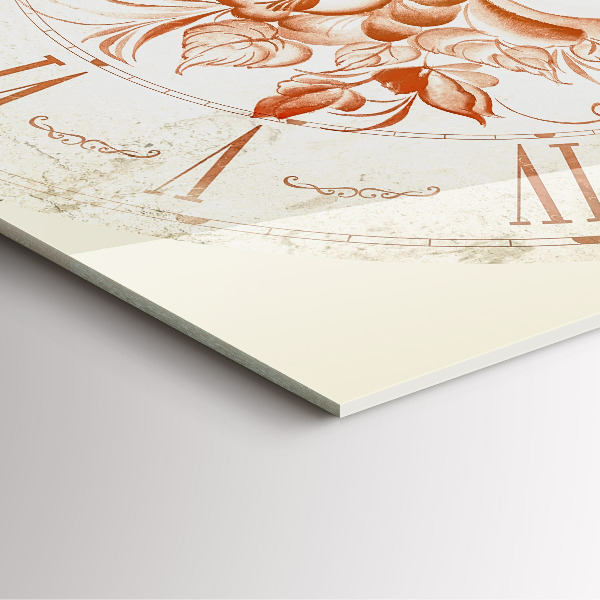 Skleněné nástěnné hodiny Římský motiv