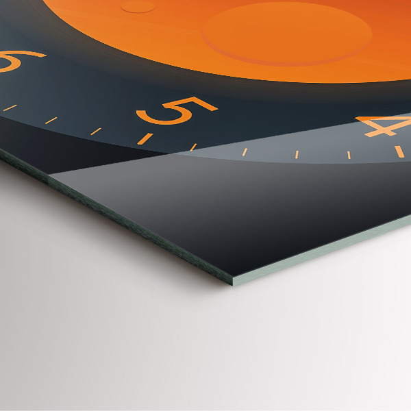 Skleněné nástěnné hodiny Měsíc v úplňku